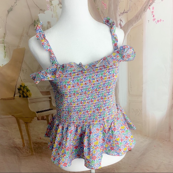 J Crew Liberty Richmond Floral Ruffle Blouse - Picture 5 of 12